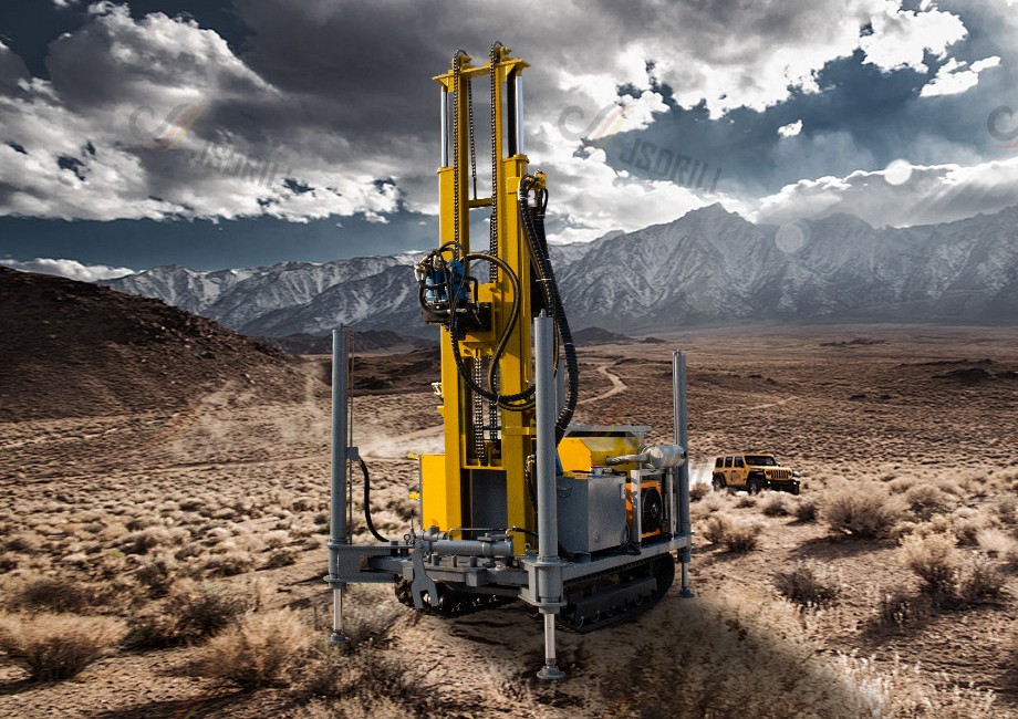 Plate-forme de forage de puits d'eau de 300 m