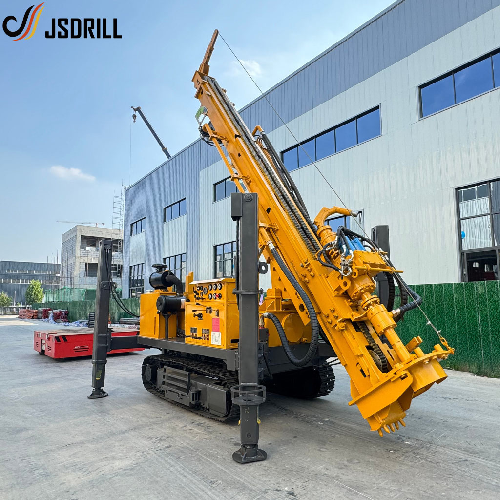 Foreuse à circulation inverse RC sur chenilles - Vue latérale