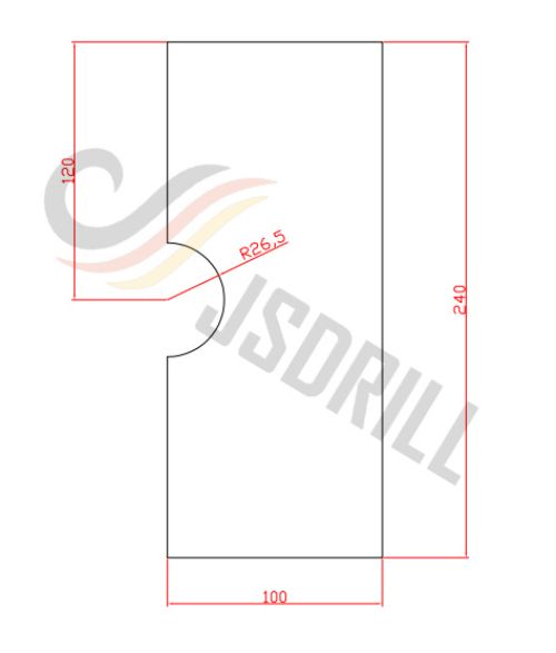 Projeto de plataforma de perfuração de poço de água a diesel tipo esteira