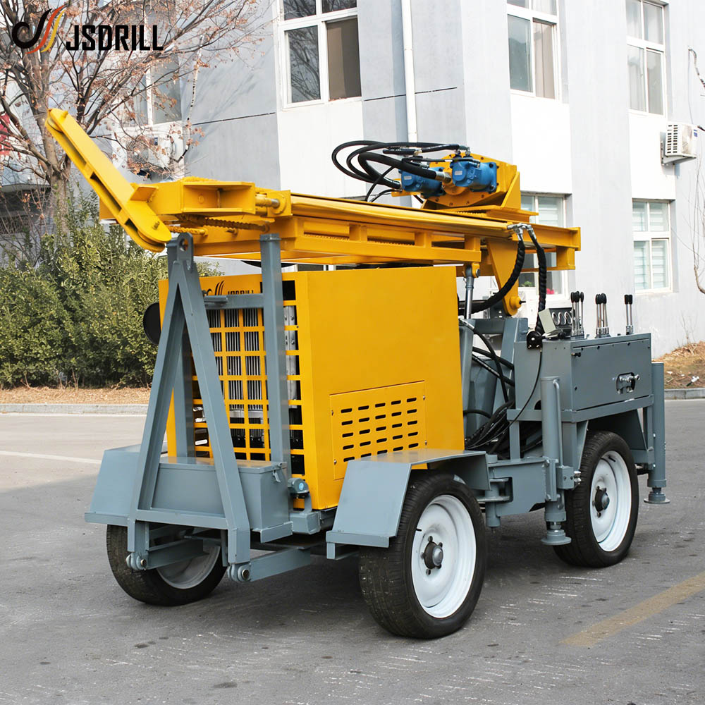 JST-300 Wheeled Drilling Rig Side View