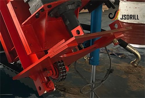 Equipamento de perfuração de poço de água diesel tipo esteira