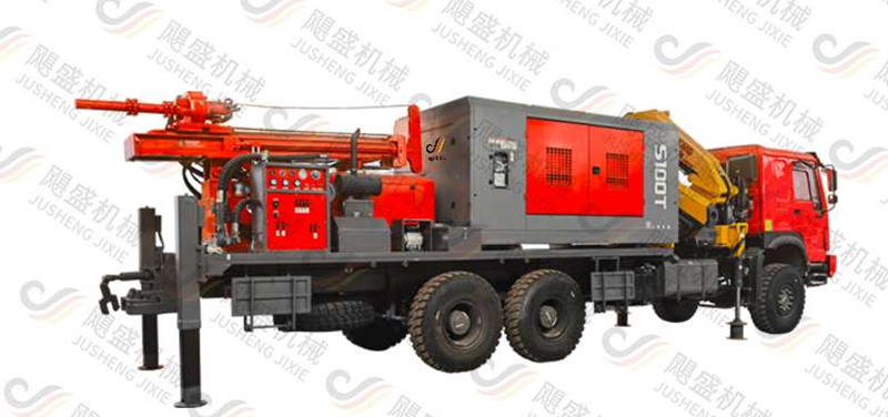 Rig Pengeboran yang Dipasang di Truk JS-300C