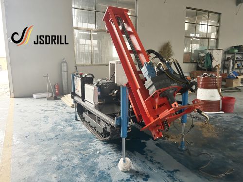 Equipamento de perfuração de poço de água diesel tipo esteira