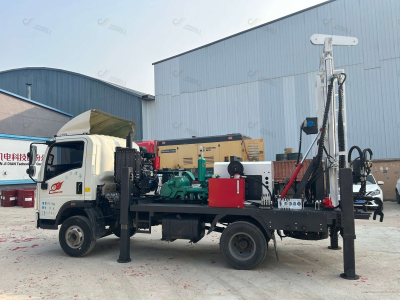 Rigação de perfuração de poço de água montada em caminhão de 300m