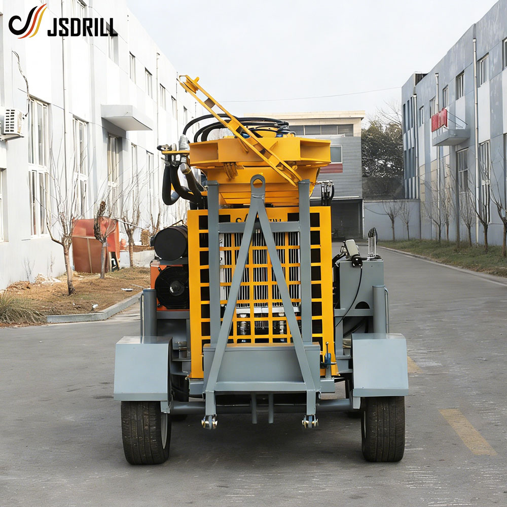 JST-300 Wheeled Drilling Rig Front View