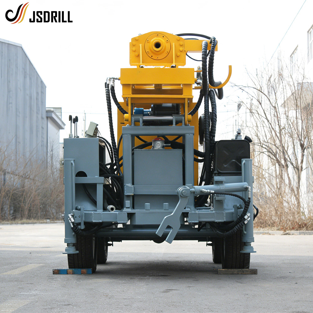 JST-300 Wheeled Drilling Rig Rear View