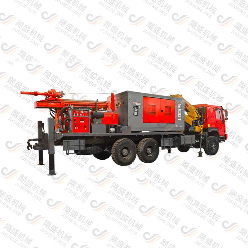 Rig Pengeboran Multi-Fungsi yang Dipasang di Truk Sepenuhnya Hidraulik