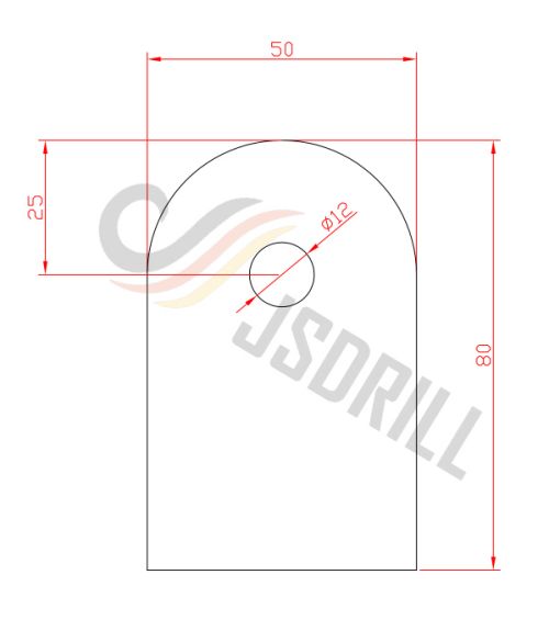 Projeto de plataforma de perfuração de poço de água a diesel tipo esteira