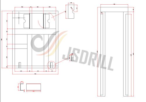 Projeto de plataforma de perfuração de poço de água a diesel tipo esteira