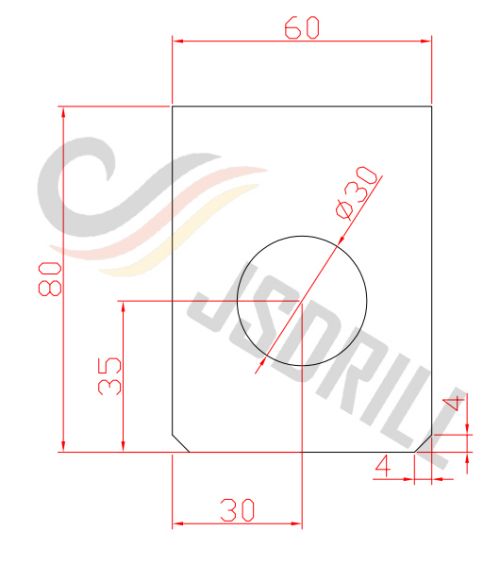Projeto de plataforma de perfuração de poço de água a diesel tipo esteira